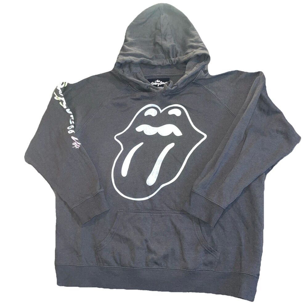 Torrid “The Rolling Stones” Gray Hoodie Size 2 (18-20) commemorates 1975 tour
